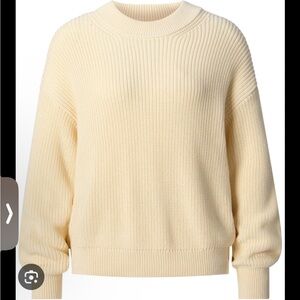 Bare by Charlie Holiday Cream Crew Neck Sweater